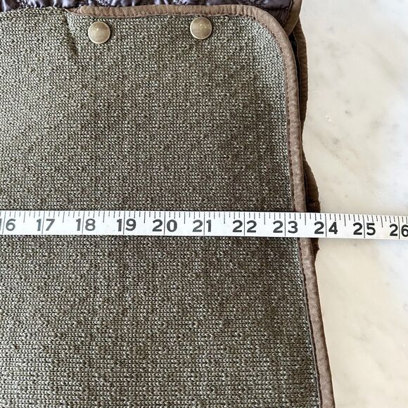 Dale of Norway Vest Olive Green Wool/Brown Quilted Zip Water Repellent-Women's S - Picture 12 of 12